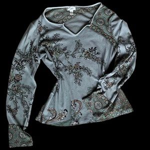 y2k floral long sleeve